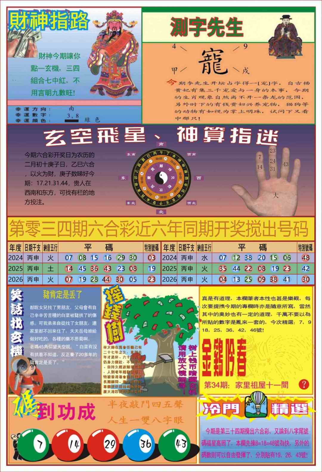 034期中四柱预测B[图]
